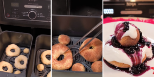 Papanași la airfryer Foodi DualZone