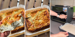 Prajitură cu brânză, slab calorică și bogată în proteine la multicookerul Combi 11in1
