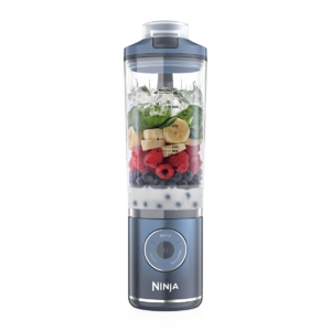 Blender portabil Ninja Blast Max BC251EUNV, accumulator 13.3V, pana la 25 de utilizari, 570 ml, programe Auto IQ, culoare albastru
