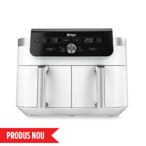 Airfryer DualZone DZ901, 2470W, 9.5L, 6 funcții de gătit, alb Ninja