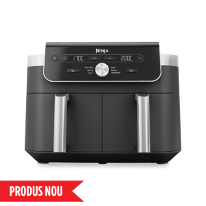 Airfryer DualZone DZ901, 2470W, 9.5L, 6 funcții de gătit, gri Ninja