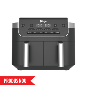 Airfryer DualZone DZ801, 2400W, 7.6L, 6 funcții de gătit, gri Ninja