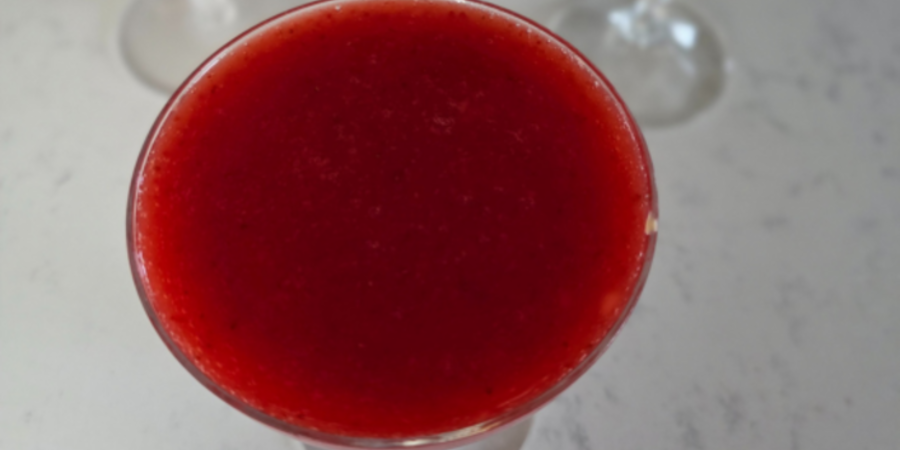 Frozen strawberry daiquiri la Ninja CREAMi Deluxe, by Prăjiturela