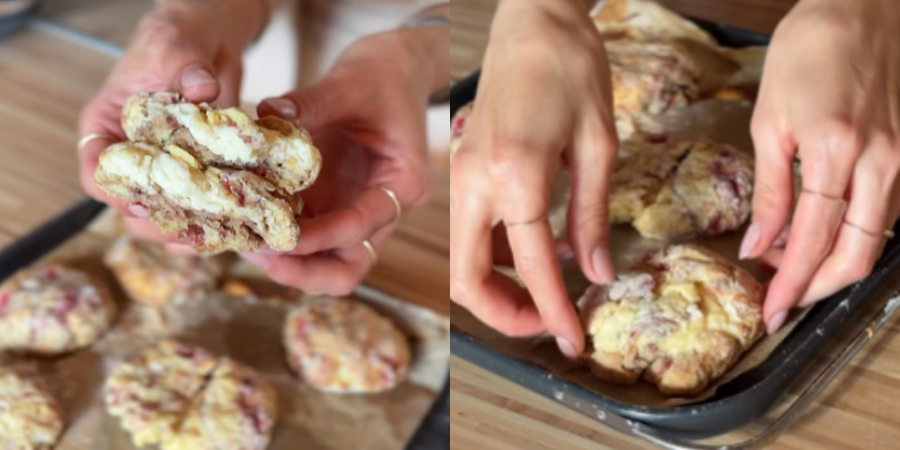 Biscuiți Cheesecake cu Căpșuni și Pudră Proteică la multicookerul Combi 11in1 by Ana Ioniță