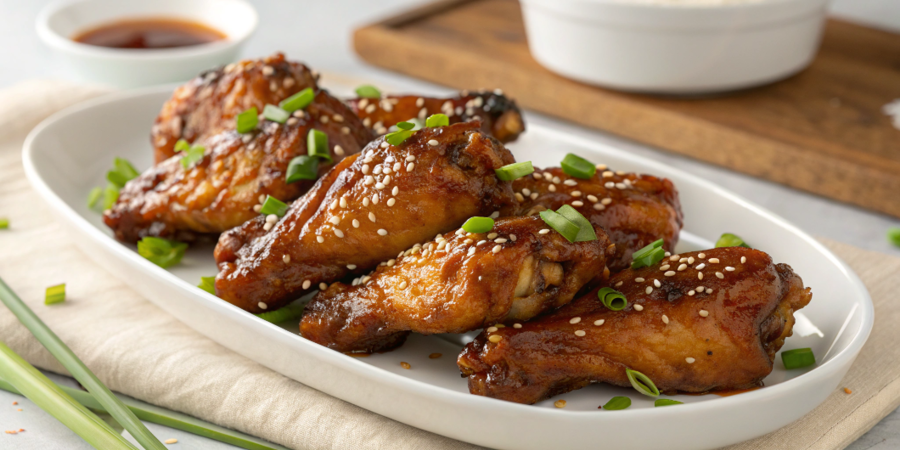 Aripioare caramelizate în sos teriyaki la airfryerul portabil CRISPi