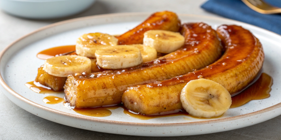 Banane caramelizate la airfryerul portabil CRISPi