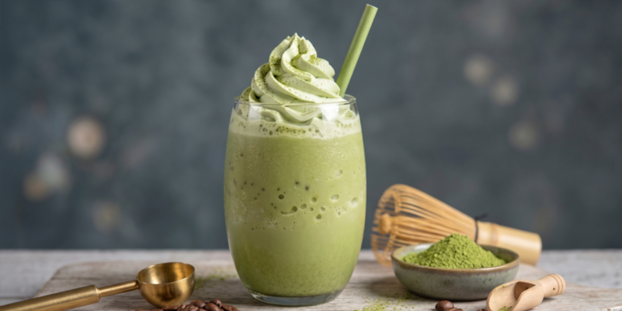 Frappe cu matcha la SLUSHi