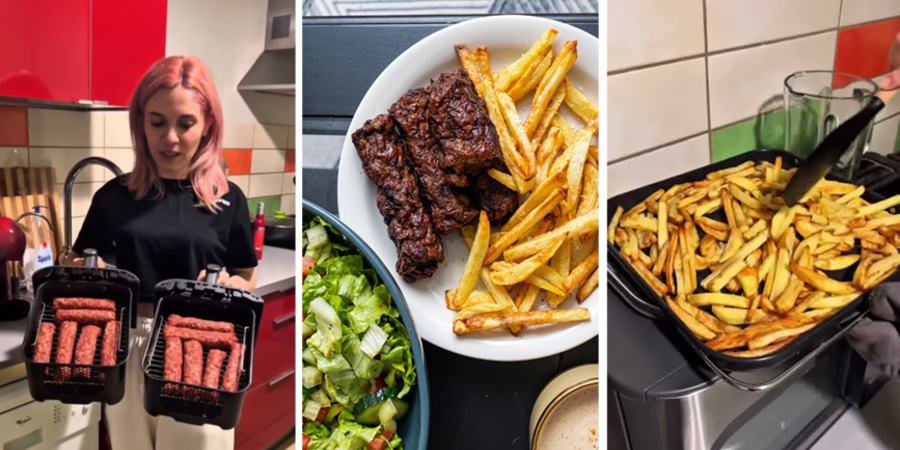 Mici la airfryer Double Stack XL cu cartofi la multicookerul Combi 11in1
