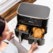 Airfryer Foodi Max DualZone AF451, 2470W, 9.5L, 6 funcții de gătit, negru Ninja