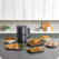 Airfryer Double Stack XL Smart SL451, 2470W, 9.5L, 6 funcții de gătit, termometru digital, gri Ninja