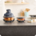 Airfryer portabil CRISPi 4 în 1 FN101, 1700W, 3.8L/1.4L, recipient sticlă, albastru Ninja