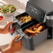 Airfryer DualZone DZ801, 2400W, 7.6L, 6 funcții de gătit, gri Ninja