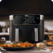 Airfryer DualZone DZ801, 2400W, 7.6L, 6 funcții de gătit, gri Ninja